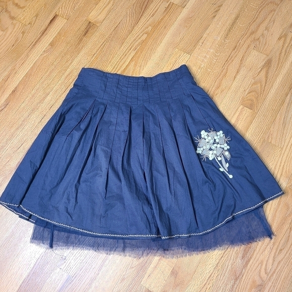 Ashe Wood Dresses & Skirts - Ashe Wood INDIA Medium Cotton Embellished Layered Skirt